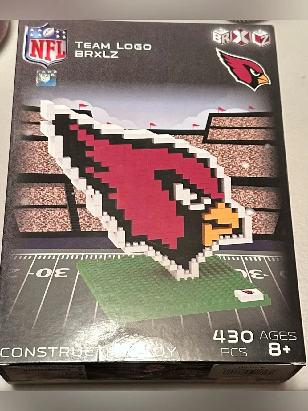 Arizona Cardinals Big Red 3-D Construction block toy. New, in original box.